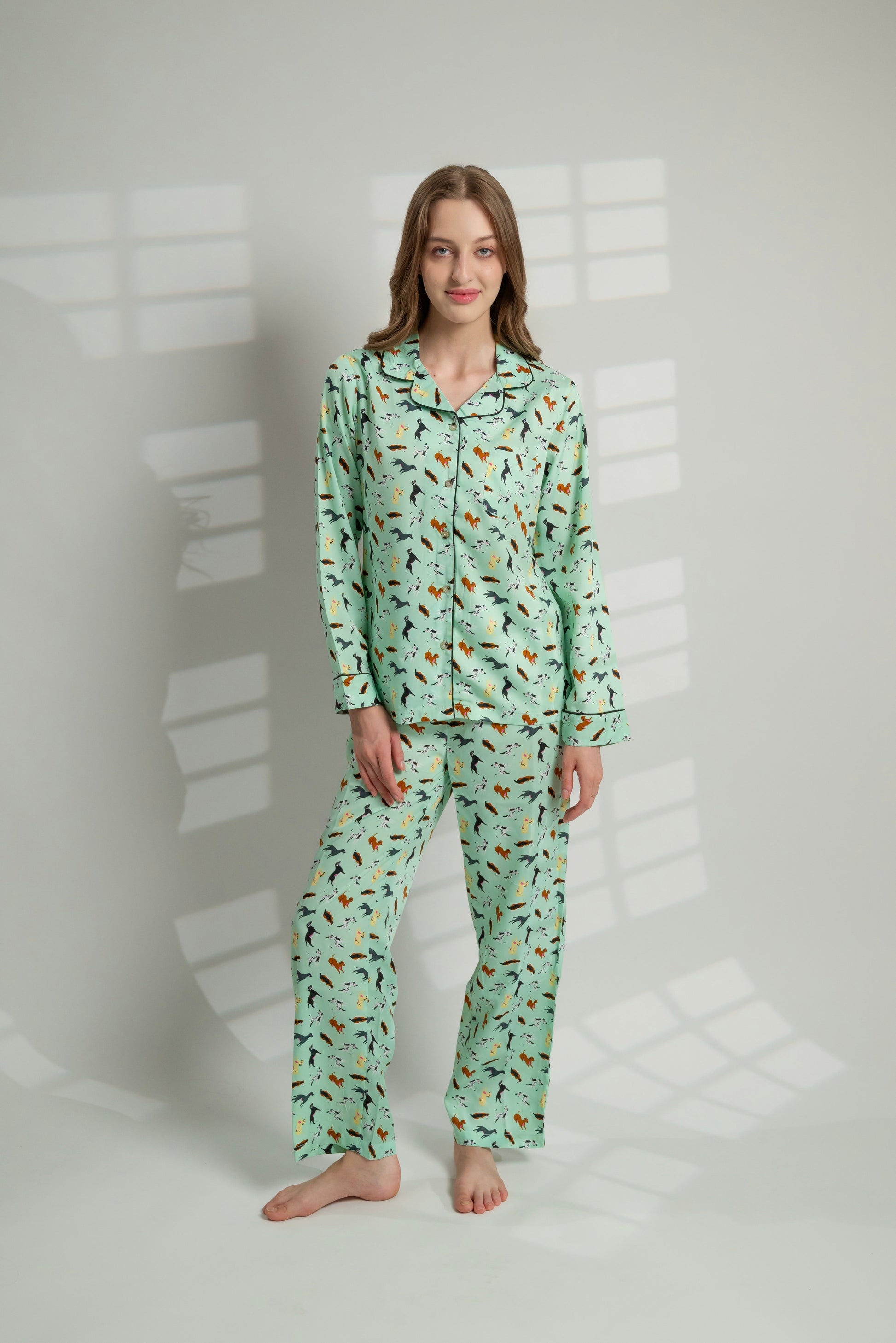 Woman's Best Friend Dog Print Pyjamas