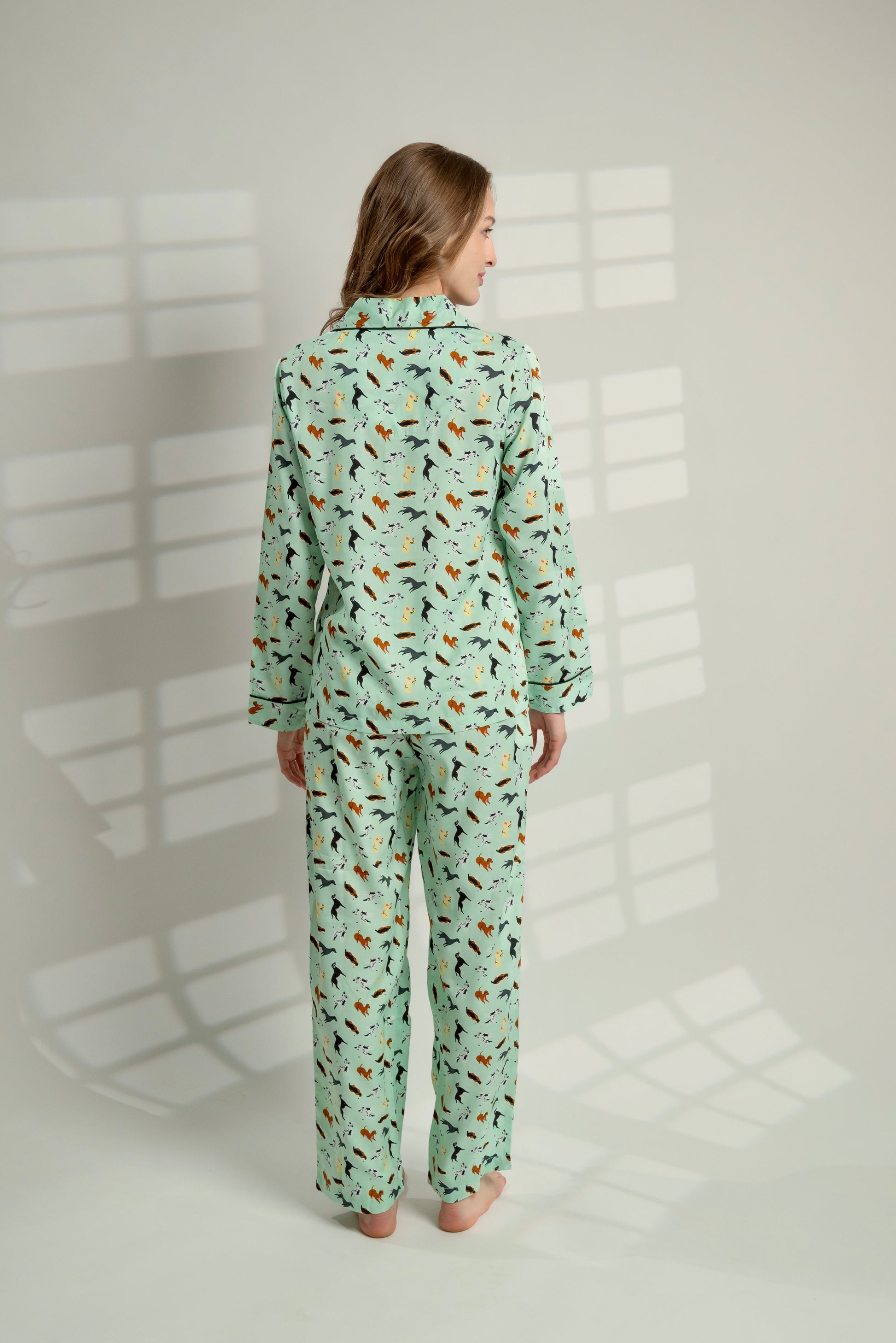 Woman's Best Friend Dog Print Pyjamas