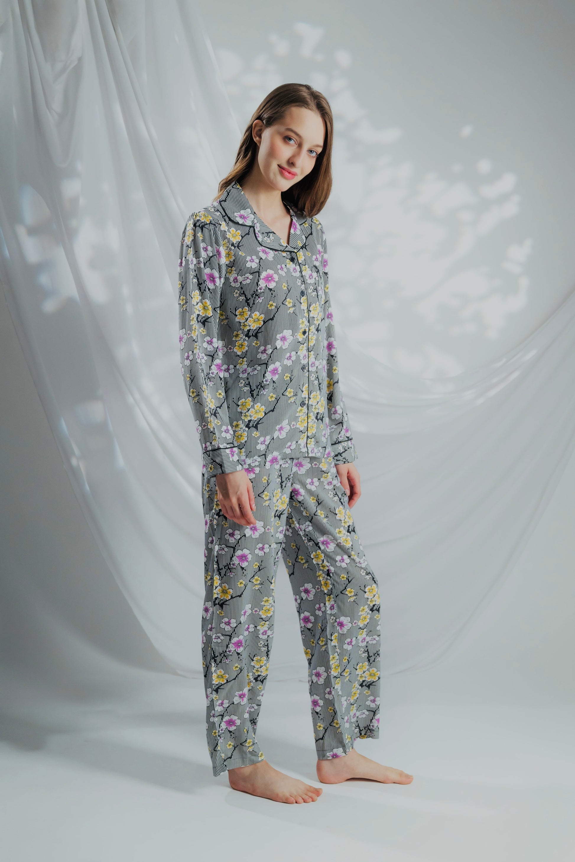 Night Garden Cotton Pyjamas