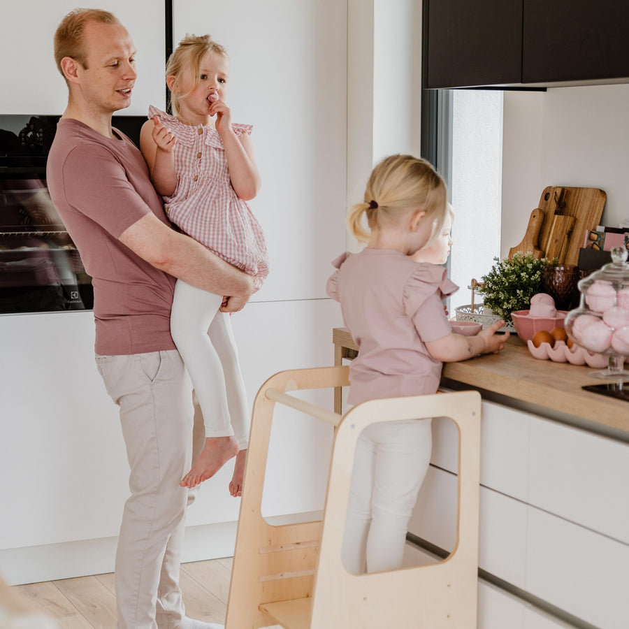 Montessori Helper Tower Step Stool – Safe & Adjustable Kids Stool by Montessori House Bed at www.brixbailey.com