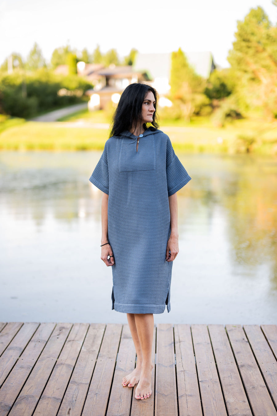 Unisex Surf Poncho in OEKO-TEX Cotton – Quick Dry & Compact by RÄTT at brixbailey.com