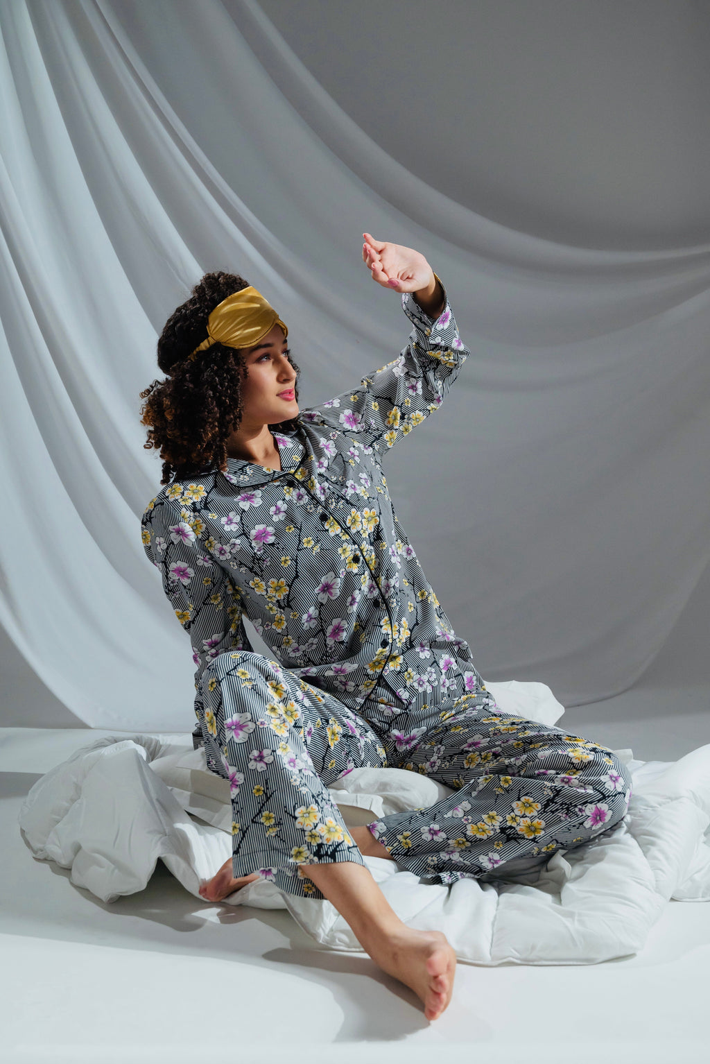 Night Garden Cotton Pyjamas