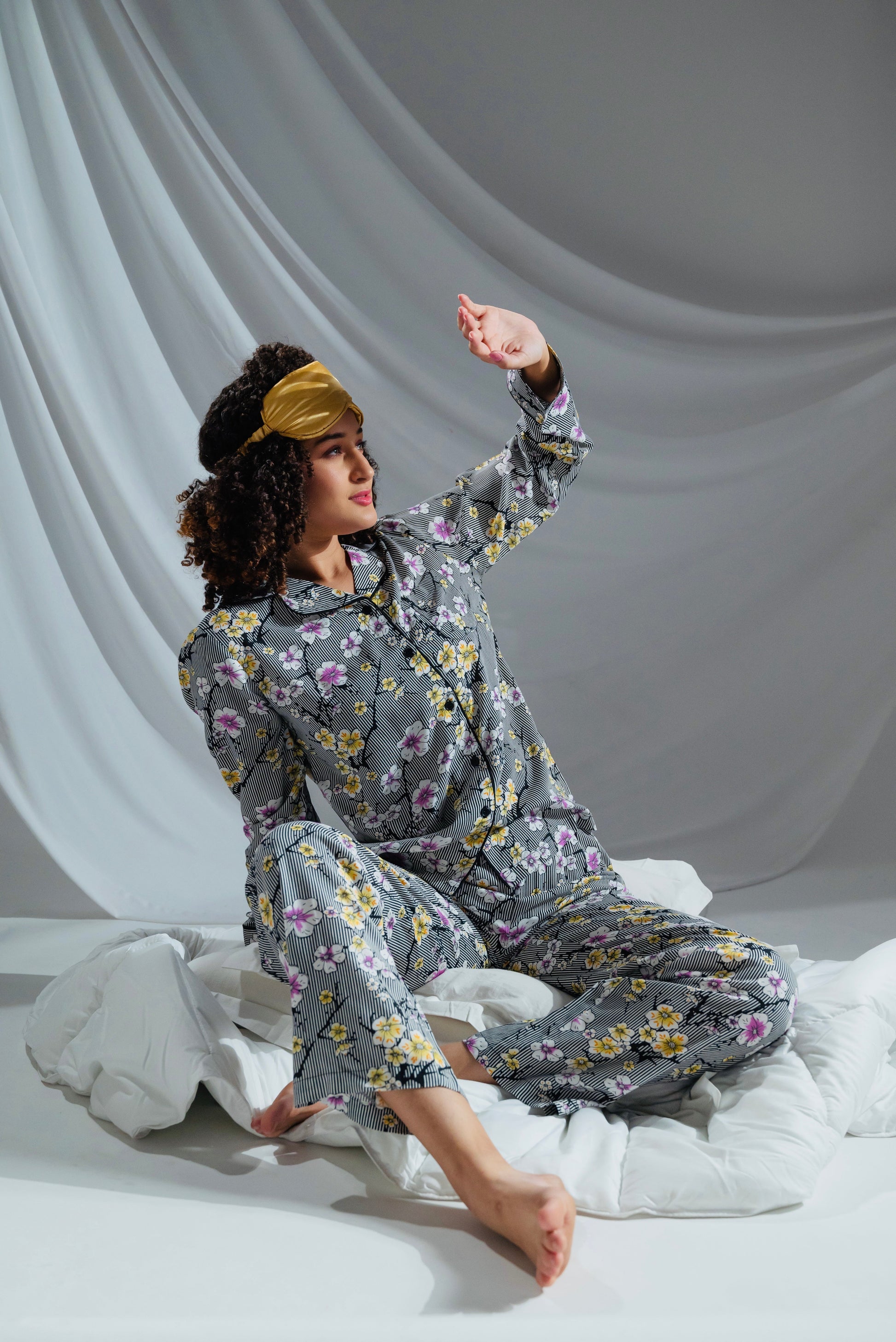 Night Garden Cotton Pyjamas