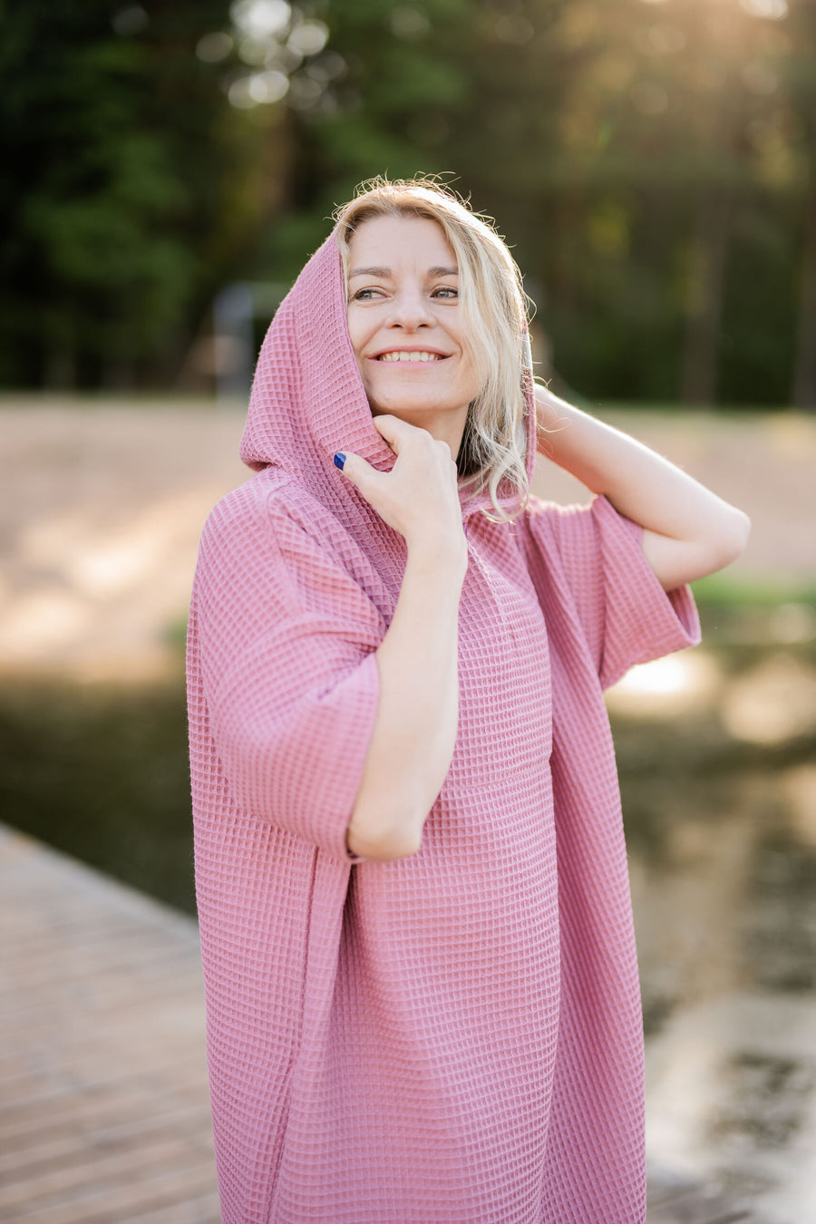 OEKO-TEX Certified Cotton Surf Poncho – Quick-Dry & Unisex by RÄTT at brixbailey.com