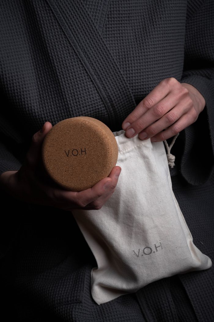 Eco-Friendly Travel Hair Care Set – Shampoo, Conditioner & Case by V.O.H at www.brixbailey.com