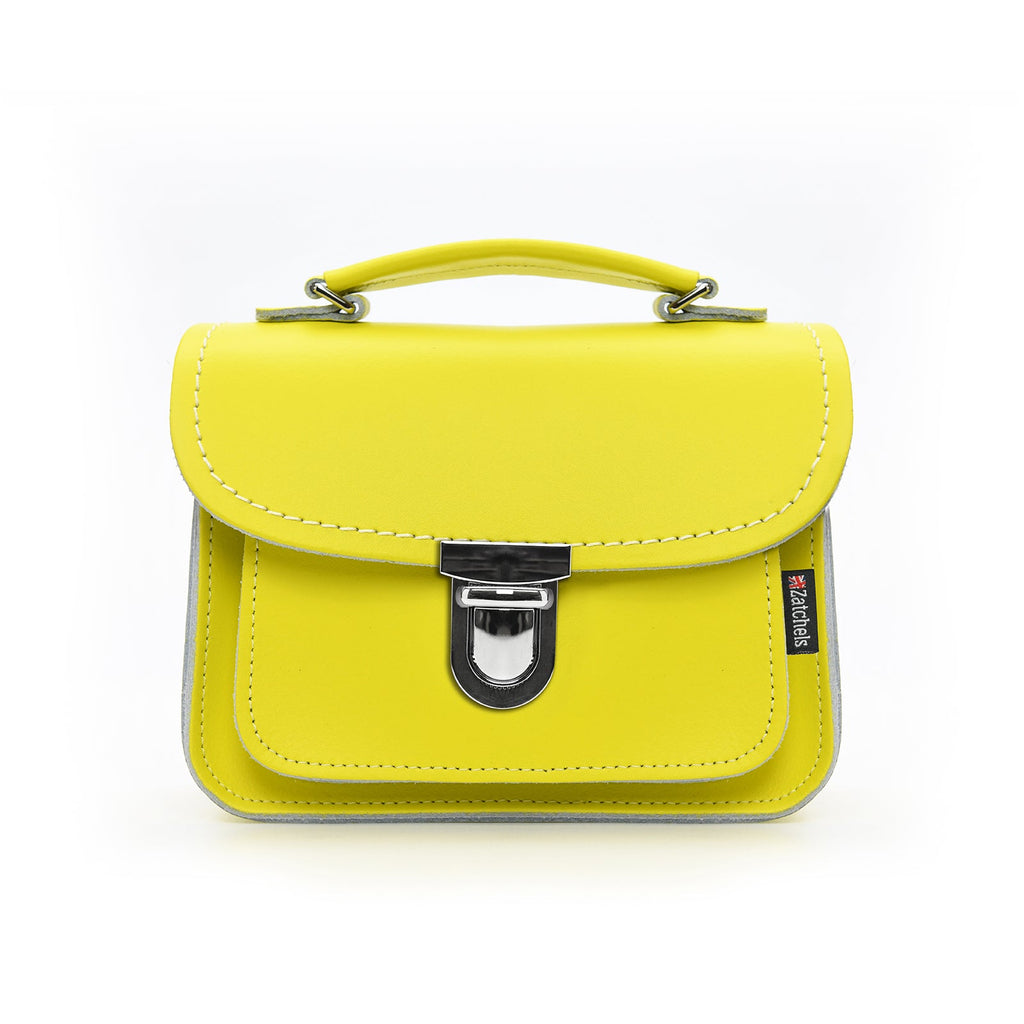 Luna Handmade Leather Bag - Daffodil Yellow