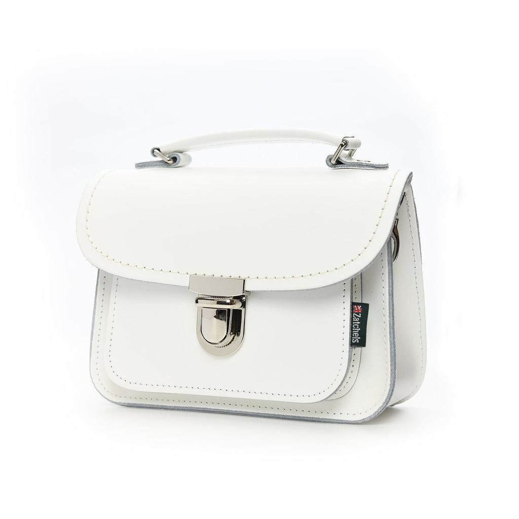 Luna Handmade Leather Bag - White