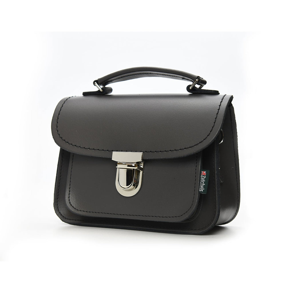 Luna Handmade Leather Bag - Graphite