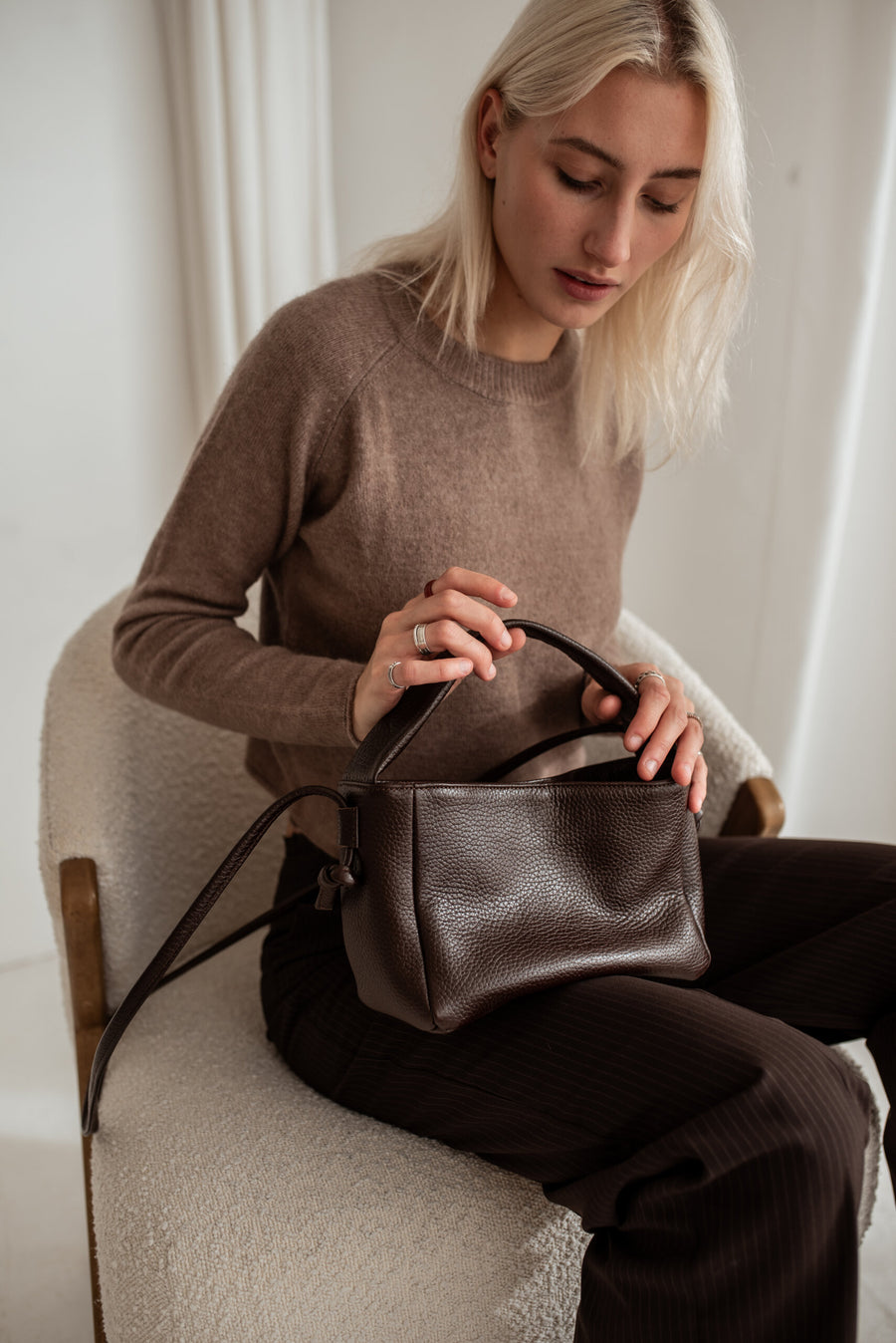 Meru Crossbody Bag – Versatile & Eco-Friendly Leather by Lava flow at brixbailey.com