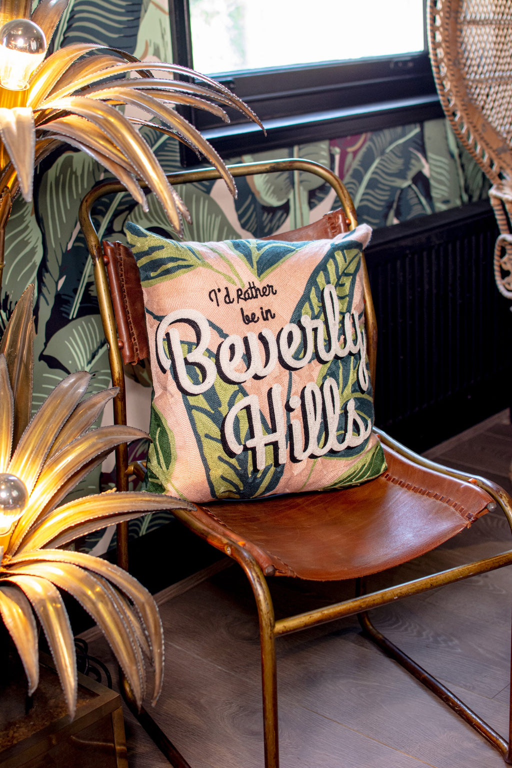 Beverly Hills Needlepoint Cushion