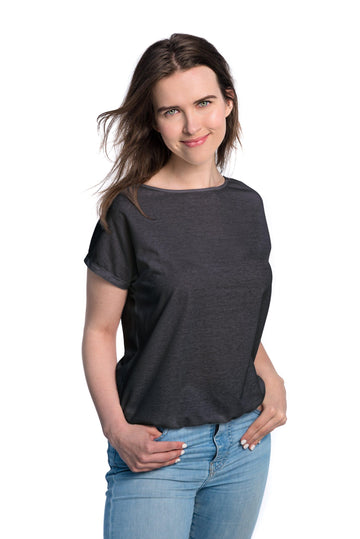 Tan-Through Dark Grey T-Shirt – Comfort & Quick Drying by Smarttan at www.brixbailey.com