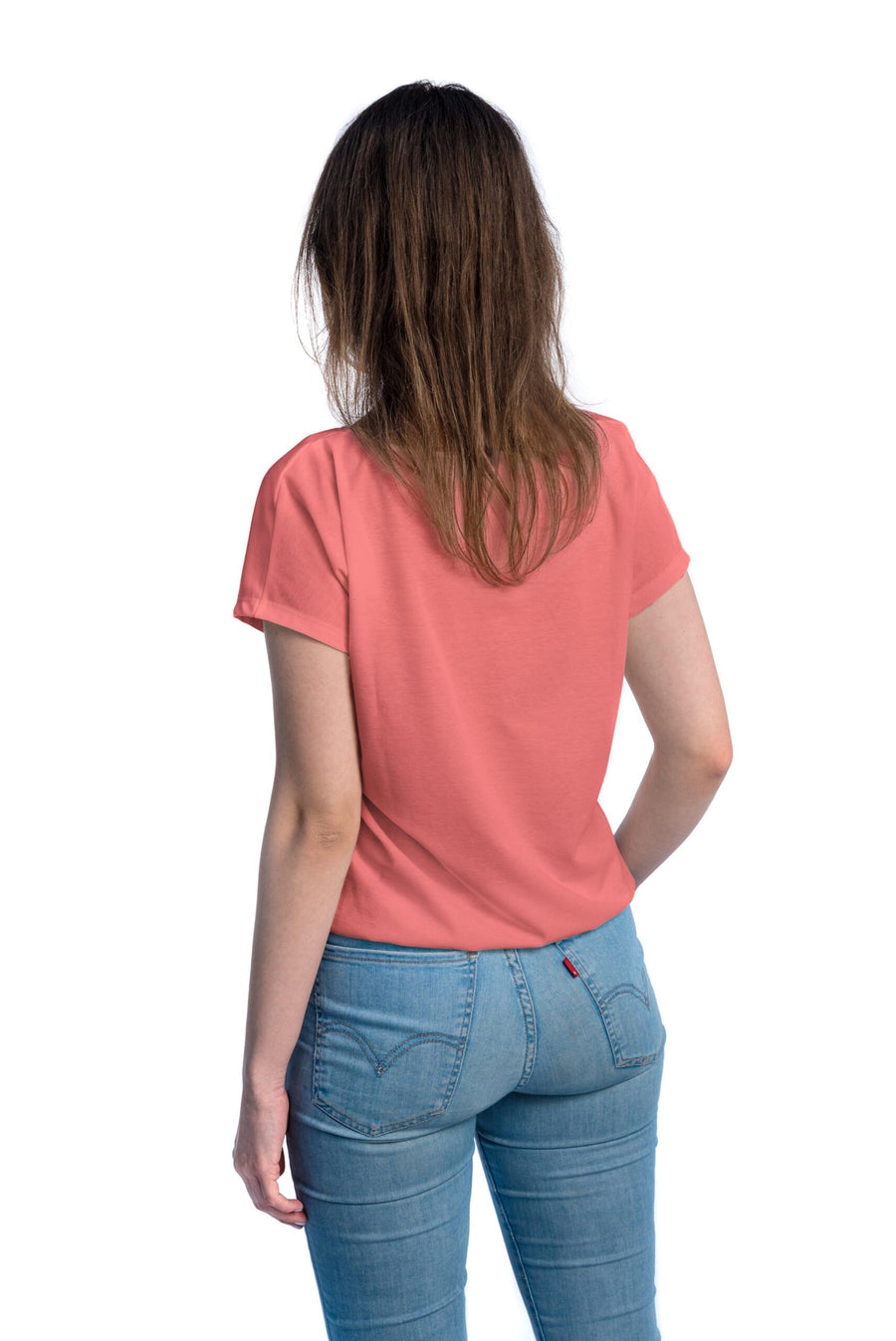 The tan-through coral spacious T-shirt is designed for outdoor activities - Breathable & UV Protective by Smarttan at www.brixbailey.com