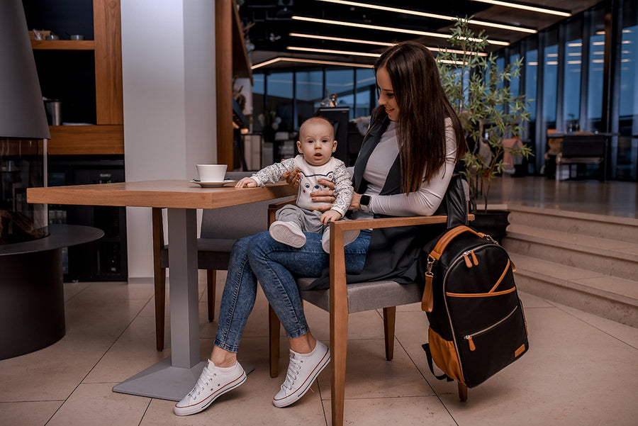 Black Coffee Diaper Bag – Stylish & Eco-Friendly for Parents by Ally Scandic at www.brixbailey.com