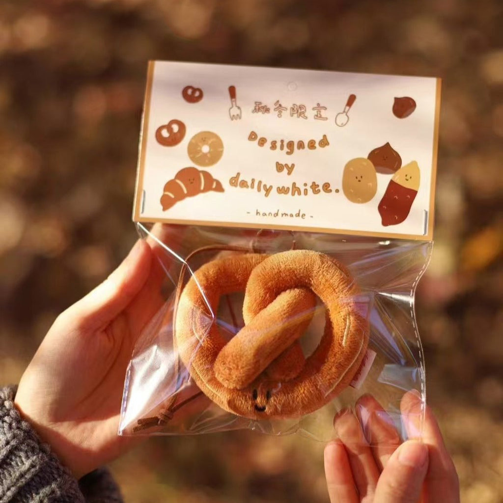 Daily White Bakery Bag Charm Plush Toy