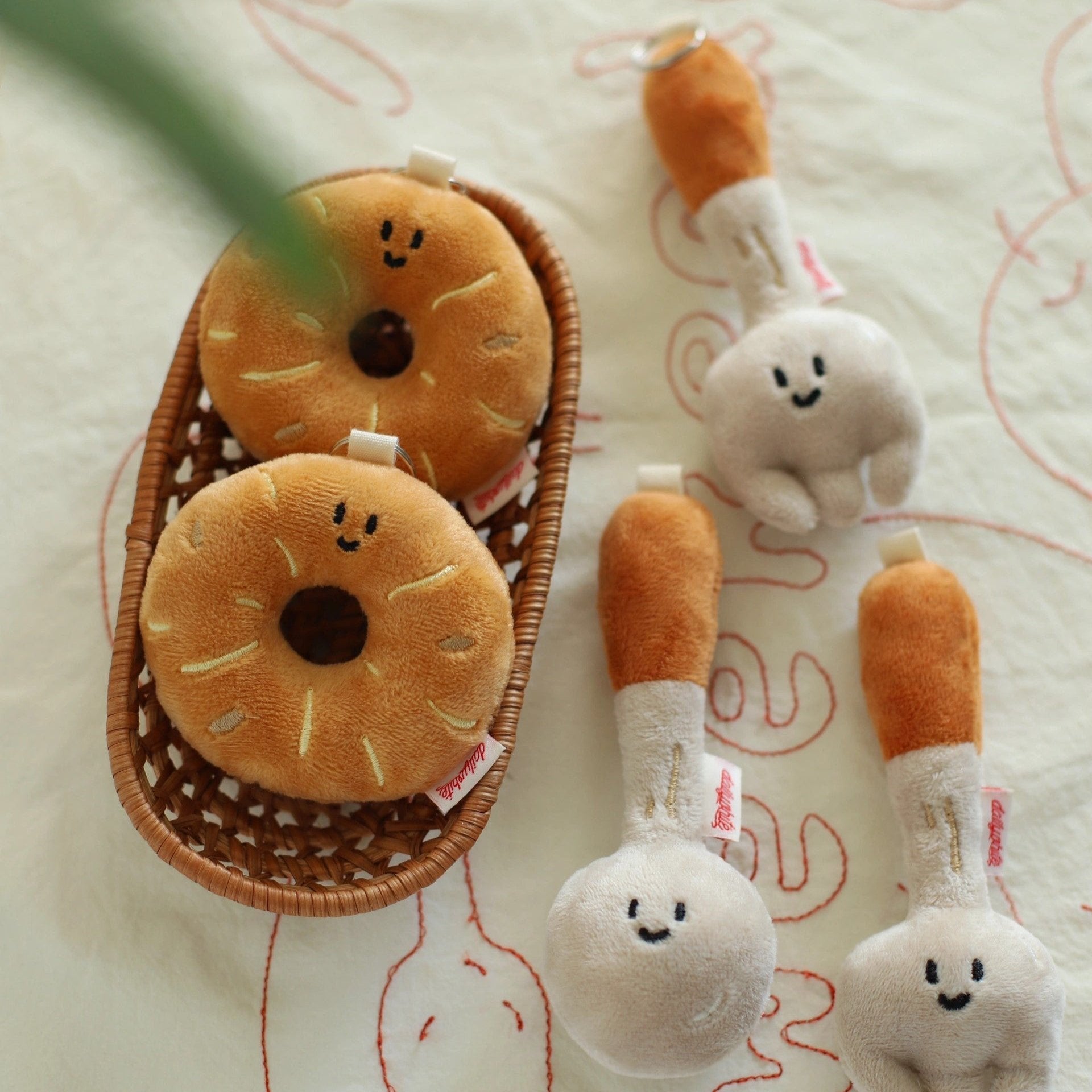 Daily White Bakery Bag Charm Plush Toy