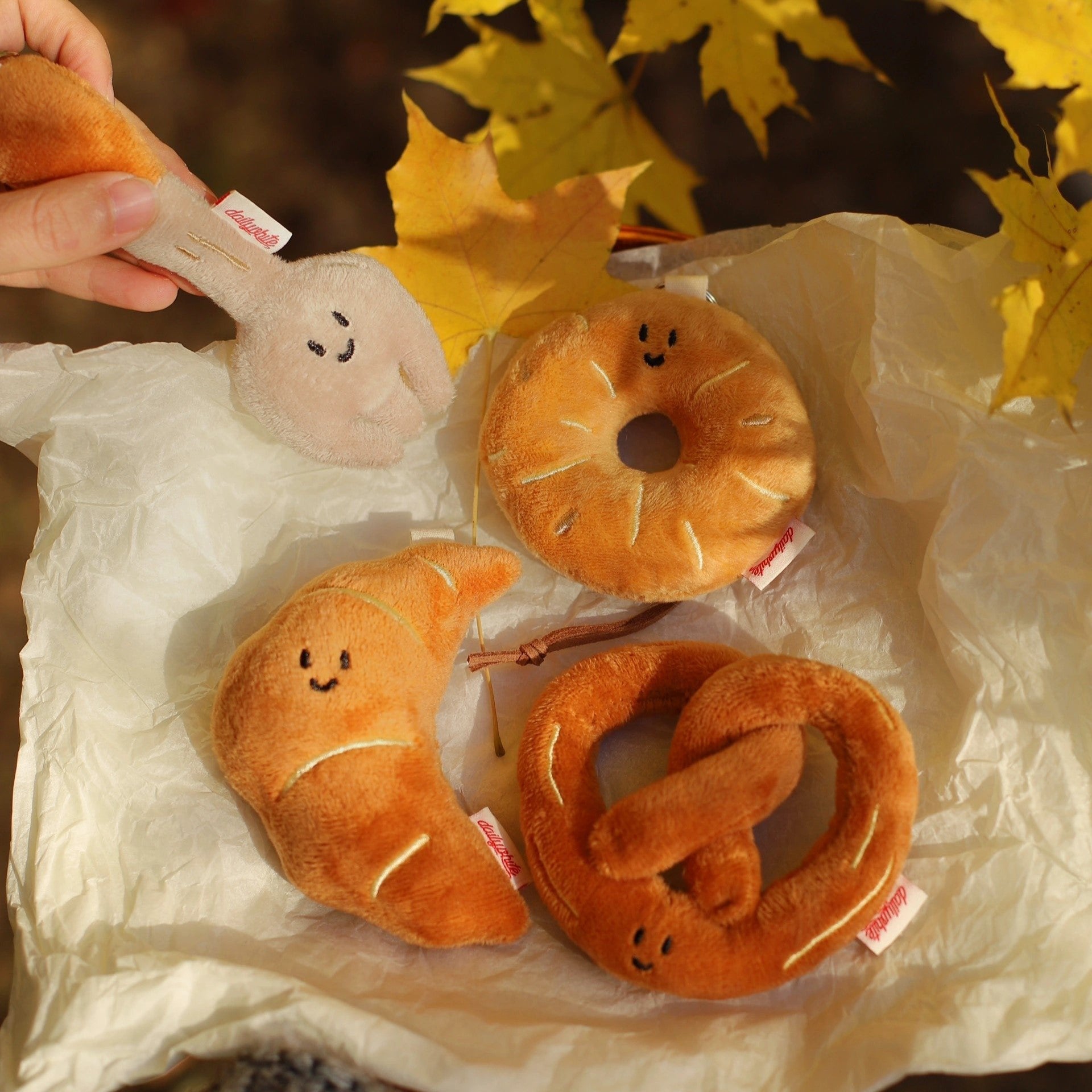 Daily White Bakery Bag Charm Plush Toy