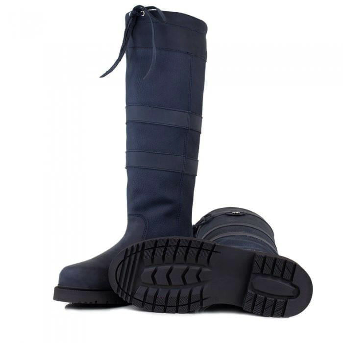 Waterproof Country Boots in Blue Standard and Wide Fit