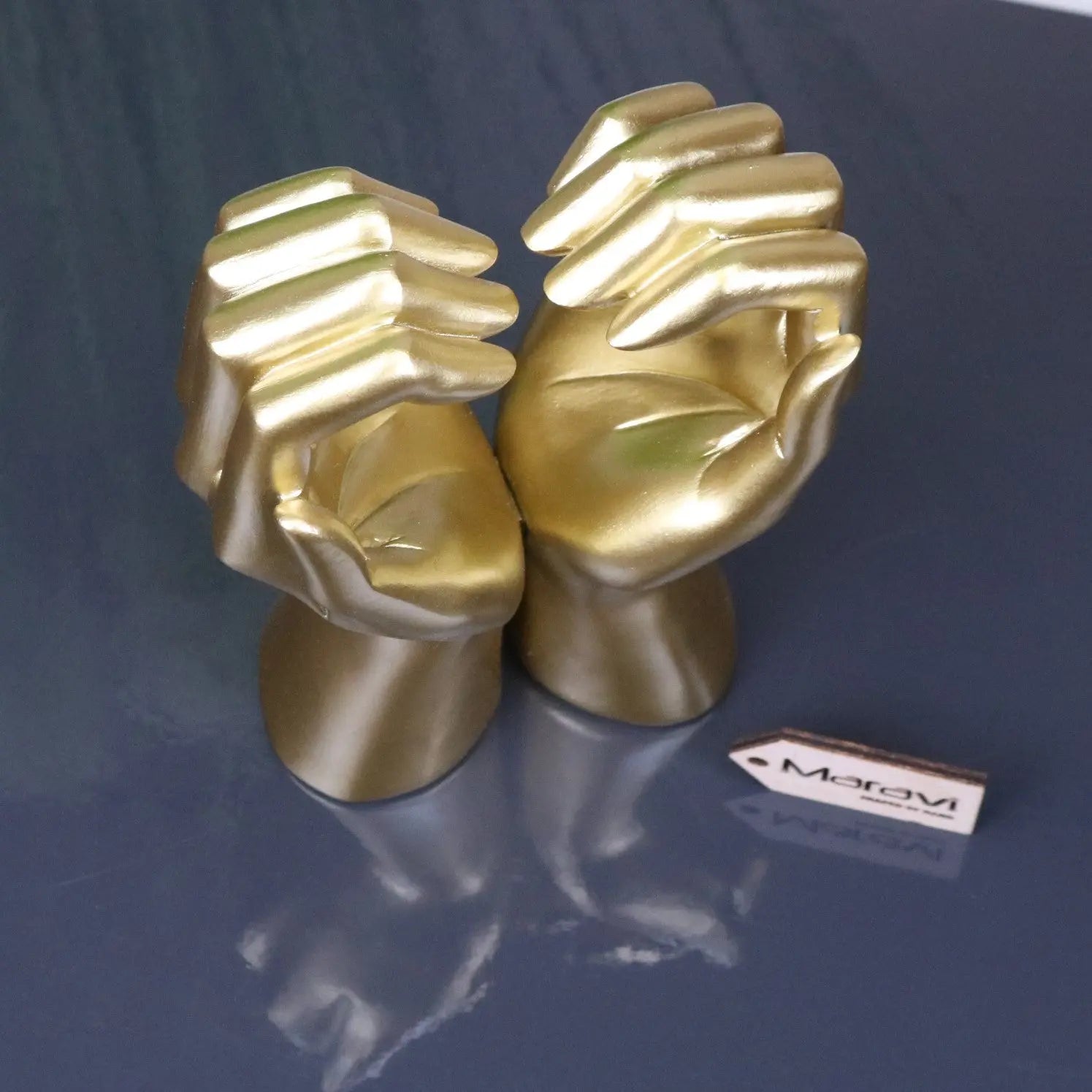 Darela Love Heart Hands Ornament Gold