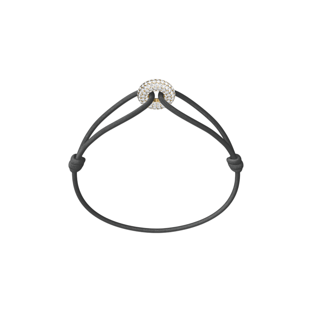 Mini Golden Soho Pave Cord Bracelet