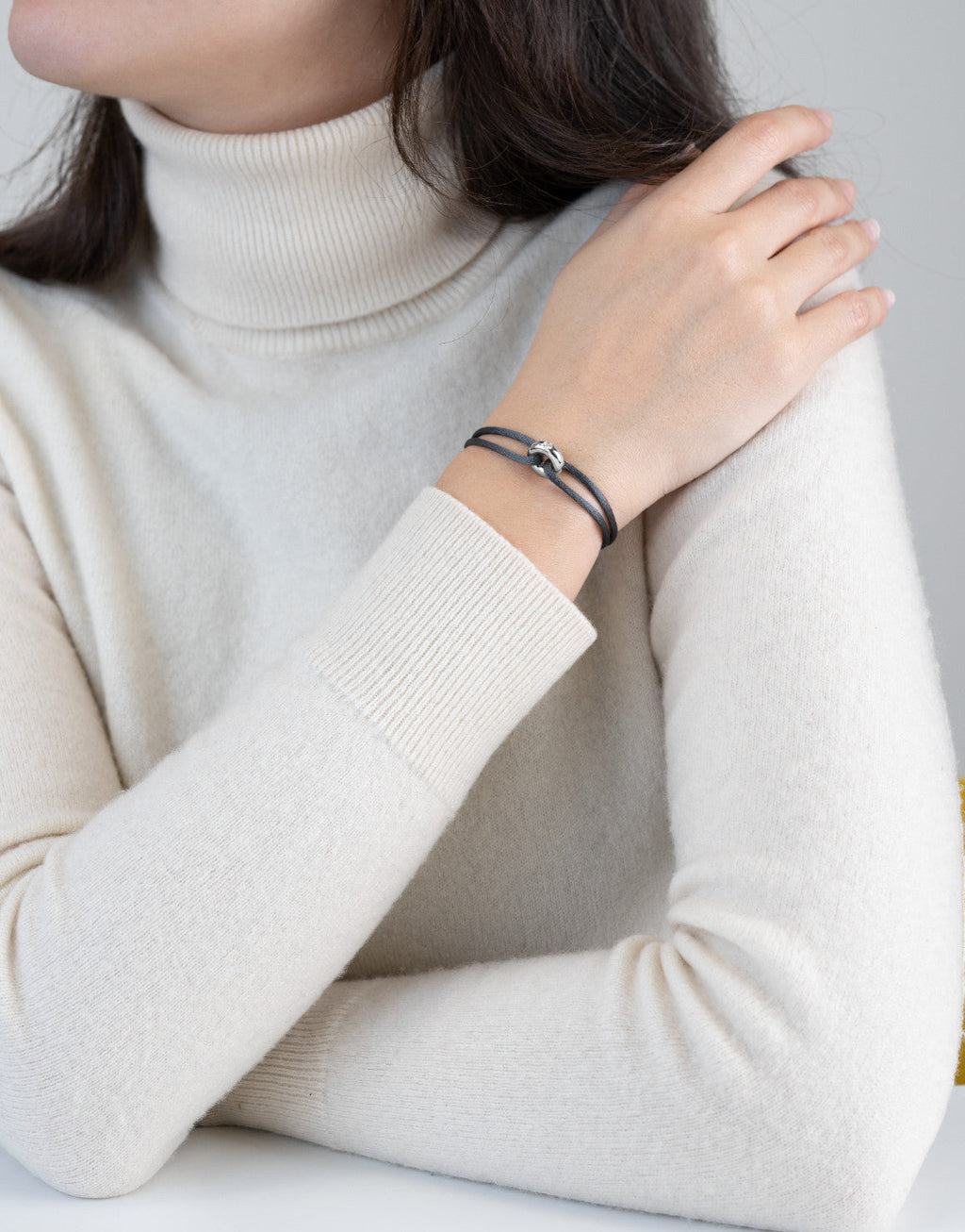 Silver Soho Diamond Cord Bracelet