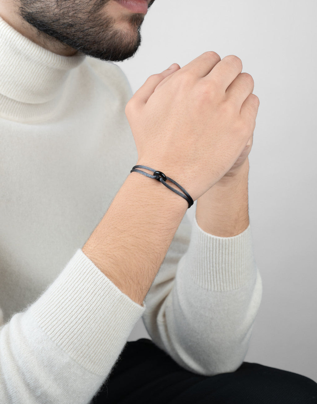 Black Soho Cord Bracelet