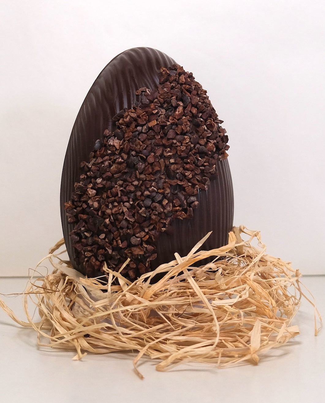 Vegan Friendly Organic Dark Chocolate Cacao Nibs Easter Egg