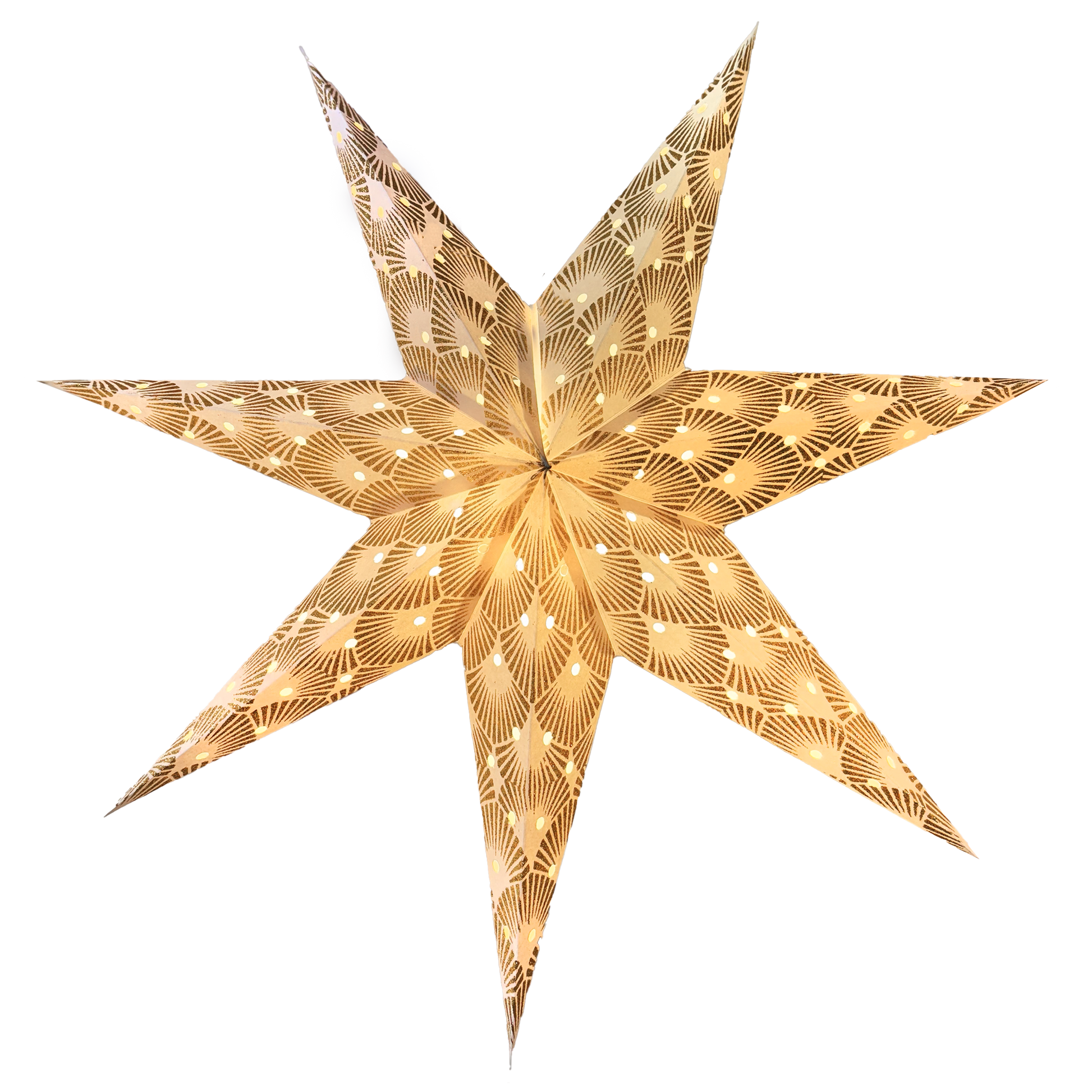 Deco Gold Paper Star Lantern