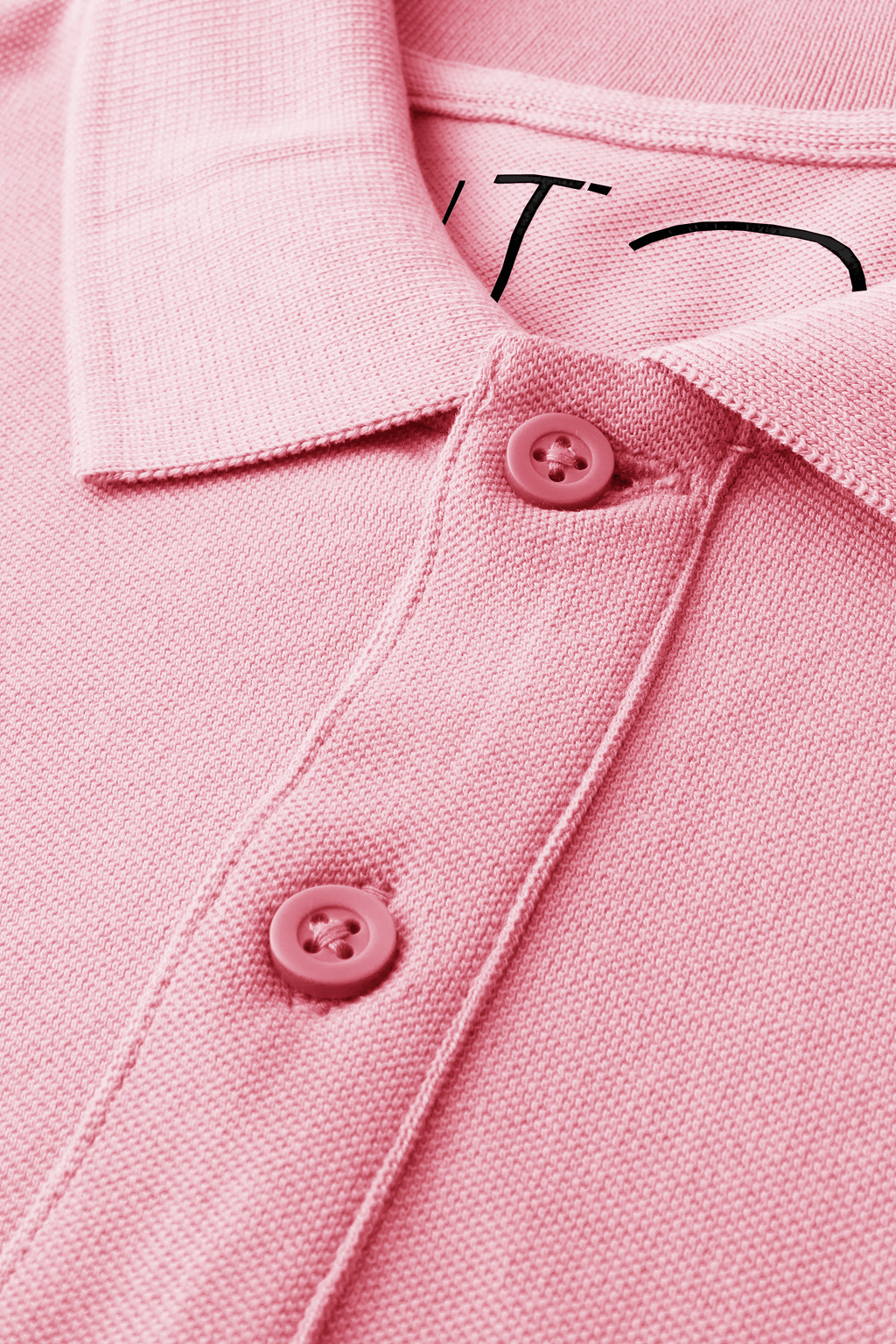 Pink Organic Cotton Polo Shirt