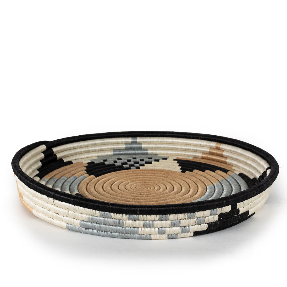 Diversiform Gray Woven Bowls Handcrafted Set