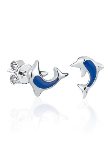 Charming Dolphin Earrings – Playful & Elegant Jewelry by Dondella at www.brixbailey.com