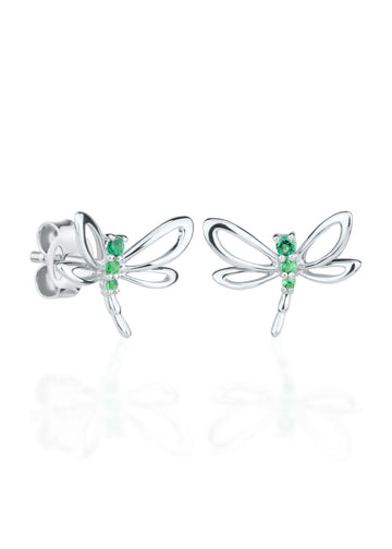 Sparkling Dragonfly Earrings – Magic Nanocrystal Charm by Dondella at www.brixbailey.com