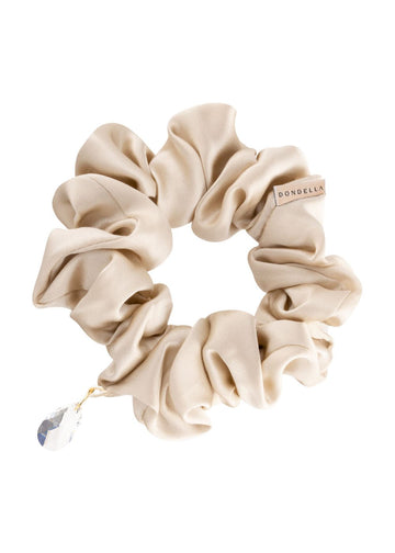 Indulge in Elegance with Our Luxurious Silk Hair Scrunchie by Dondella at www.brixbailey.com