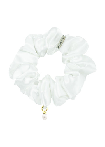 Indulge Your Hair with the Luxurious Organic Mulberry Silk Scrunchie by Dondella at www.brixbailey.com