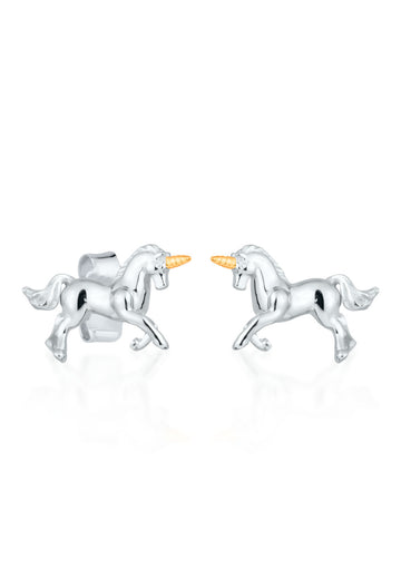 Whimsical Minimalist Unicorn Earrings – Enchanting & Elegant by Dondella at www.brixbailey.com