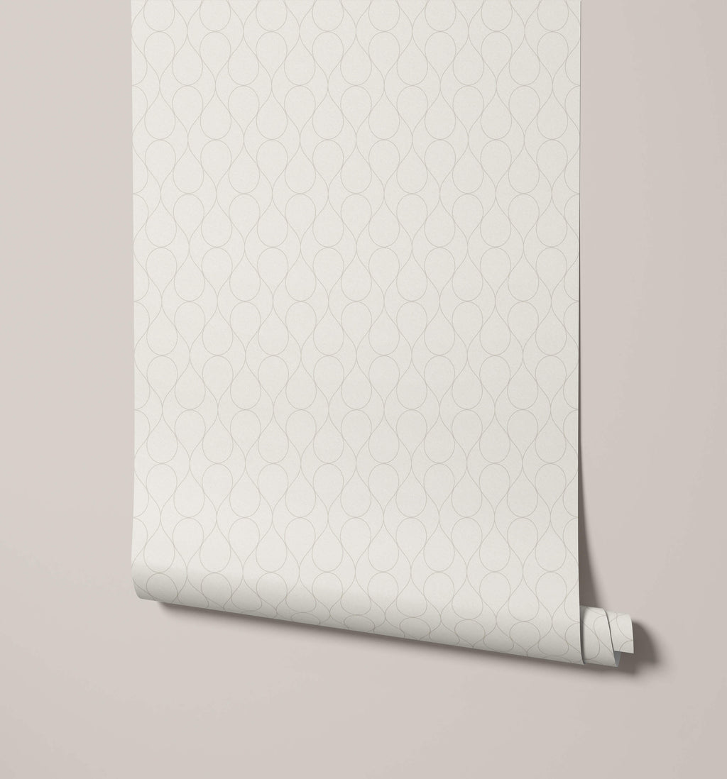 Drip Geometric Teardrop Wallpaper