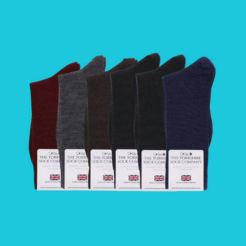 Duchy Everyday Merino Socks - 6 Pair Bundle Classic Dark Selection (£12 per pair)