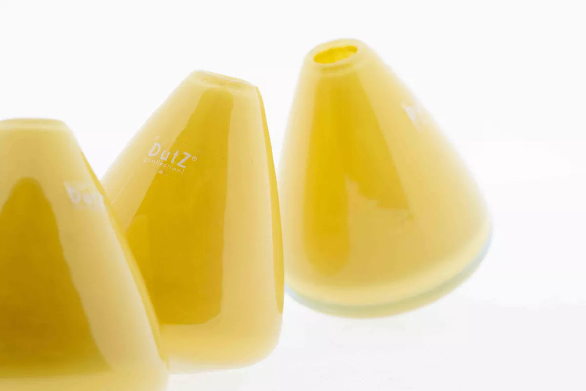 TUMBLING VASE - H12 D10 cm - OCHRE