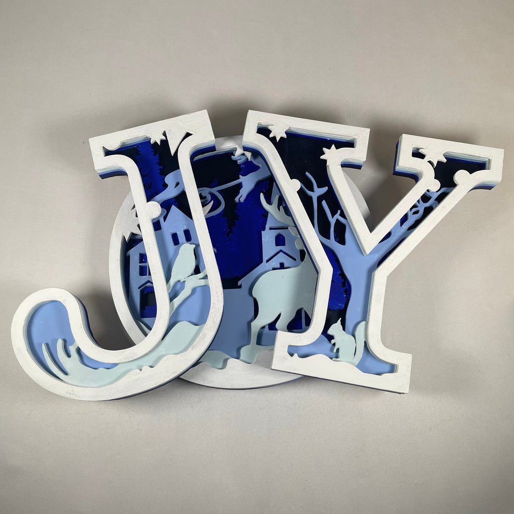 Joy Sign - Handmade Ornament by Curious Rabbit ®