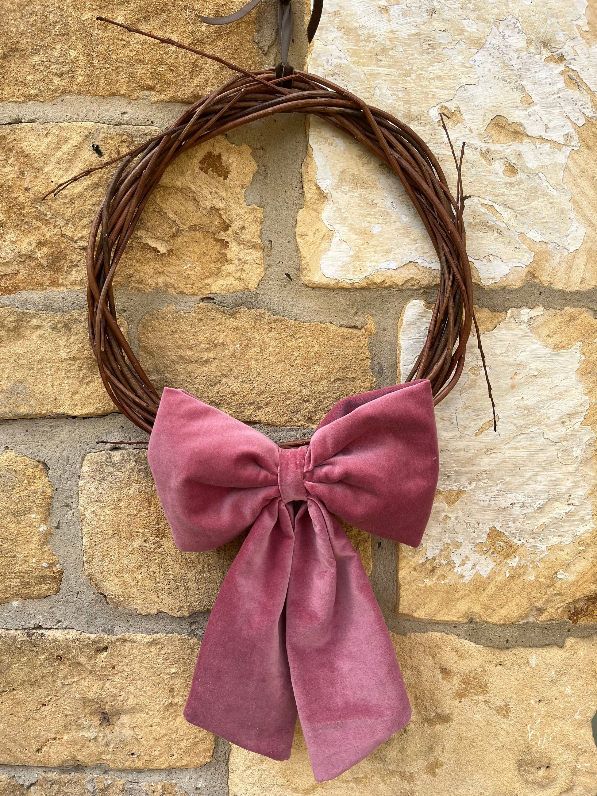 Luxury Pink Velvet Bow