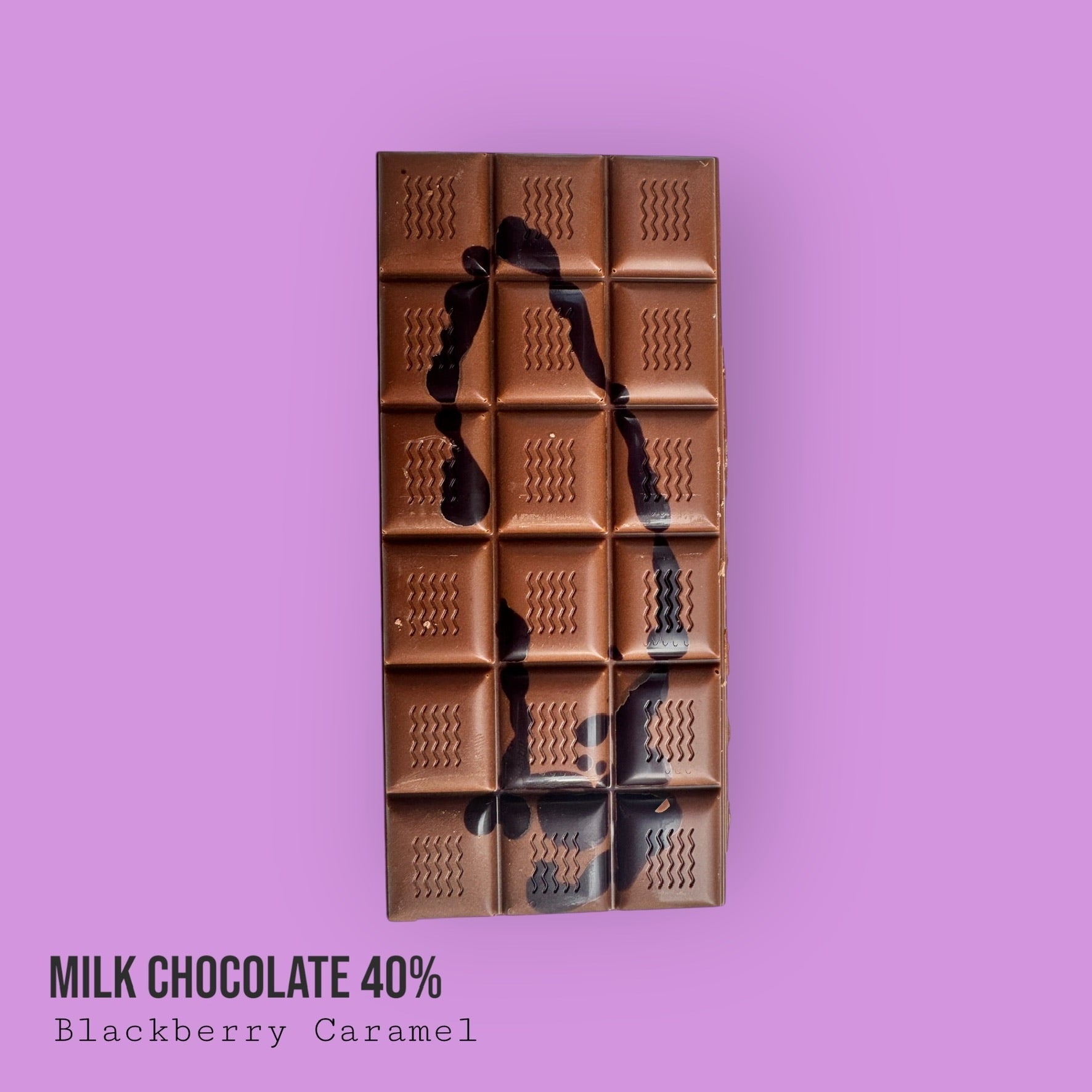 Milk 40% Blackberry Caramel Bar 110g