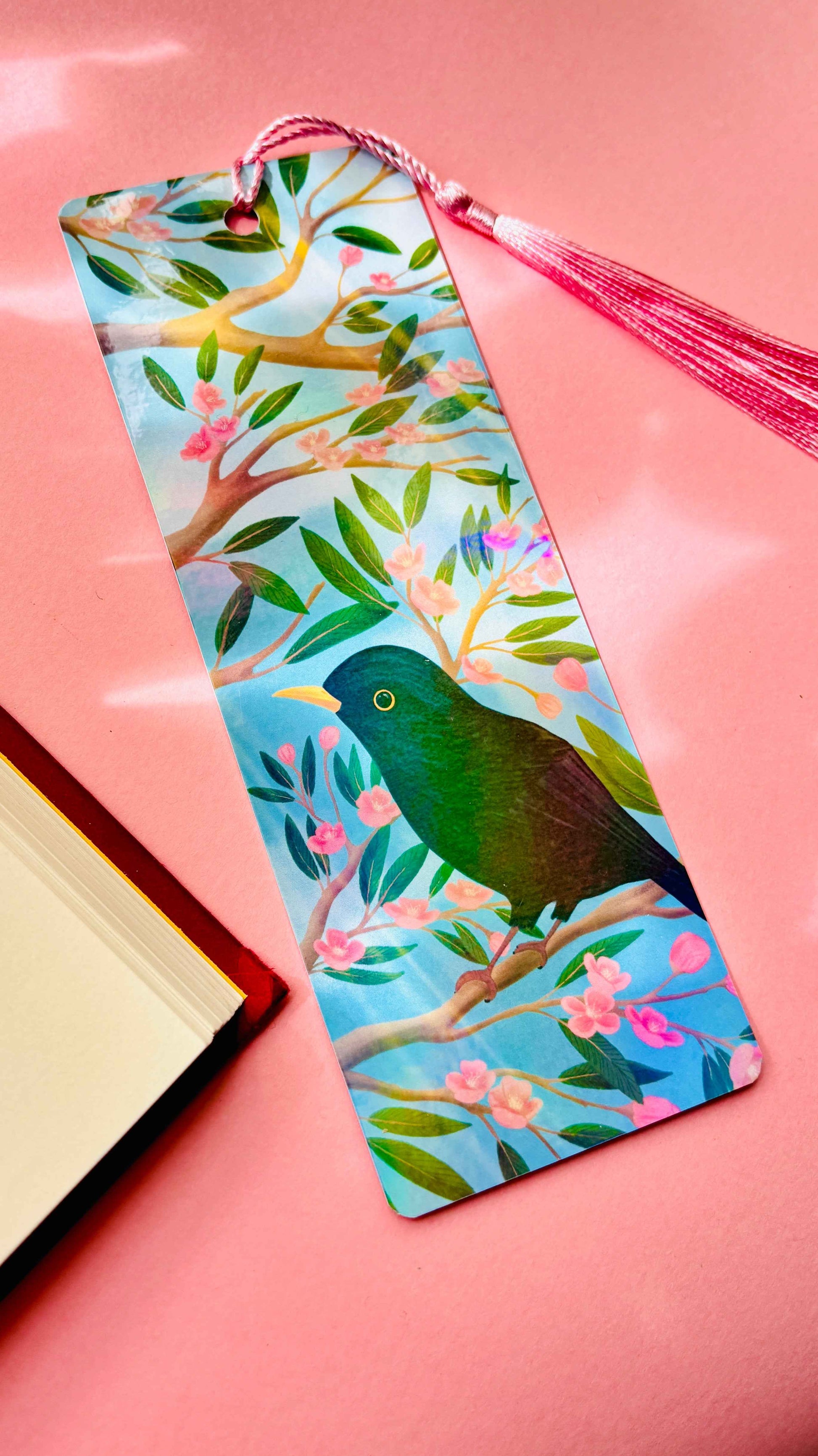 Blackbird Handmade Holographic Bookmark