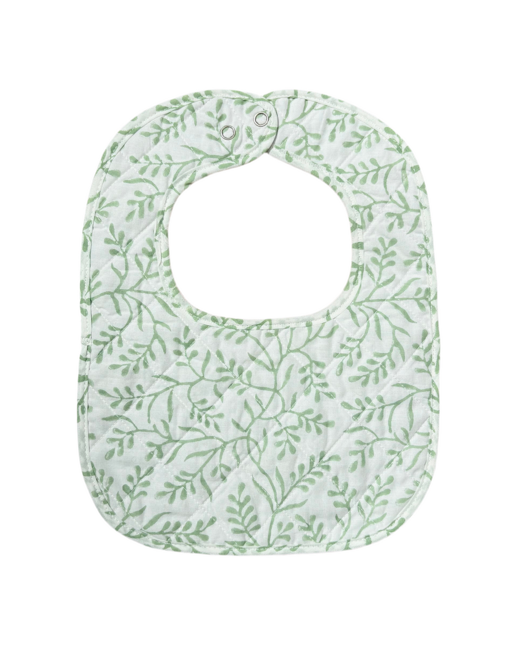 Sage green Quilted Bib 2 Pack