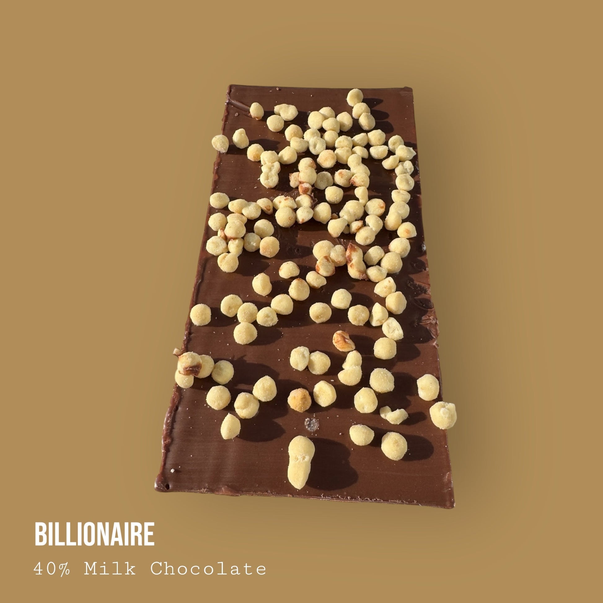Milk Chocolate Billionaire bar with chocolate infused salted caramel topped with shortbread biscuit 245g