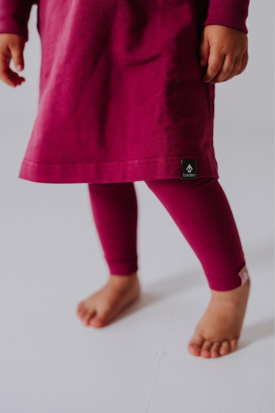 Minimalistic Long-Sleeved Sweater Dress ELYS for Girls – Deep Pockets by Breden at brixbailey.com