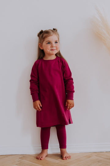 Minimalist ELYS Sweater Dress for Girls – Breathable & Pocketed by Breden at brixbailey.com