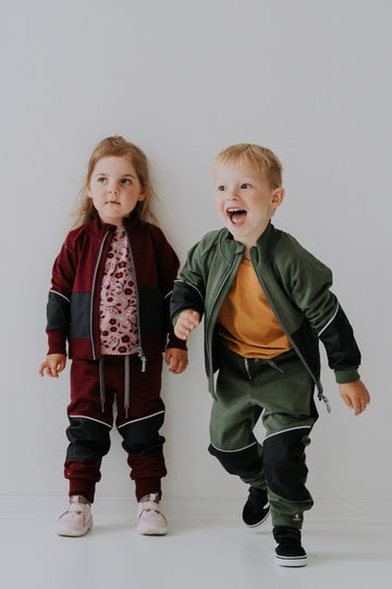 Waterproof Cotton Trousers for Kids - Durable & Reflective by Breden at brixbailey.com