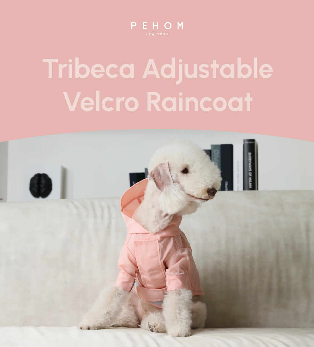 Tribeca Adjustable Velcro Raincoat in Light Pink