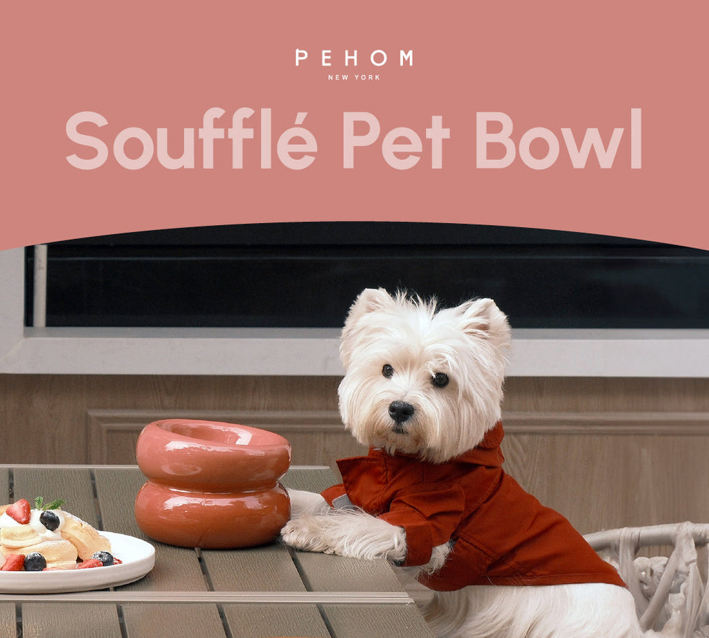 Souffle Pet Bowl Rose Pink