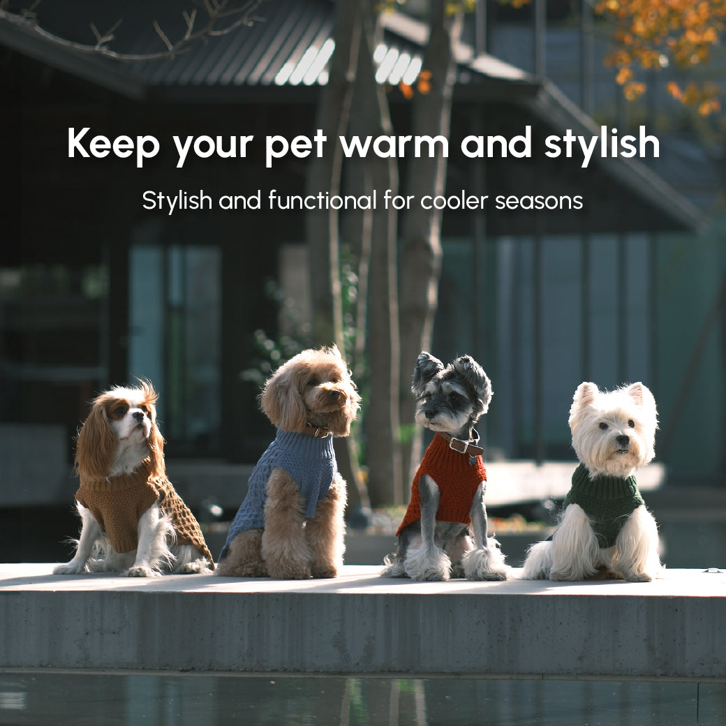 Green Pet Sweater Vest for Dogs and Cats