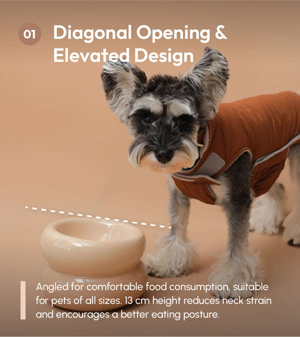 Soufflé Pet Bowl Cream Beige